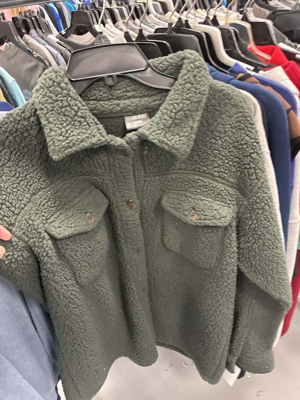 32 Degrees Heat Sherpa Jacket XS/S Green